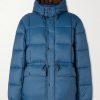 Quilted Recycled-Ripstop Hooded Jacket