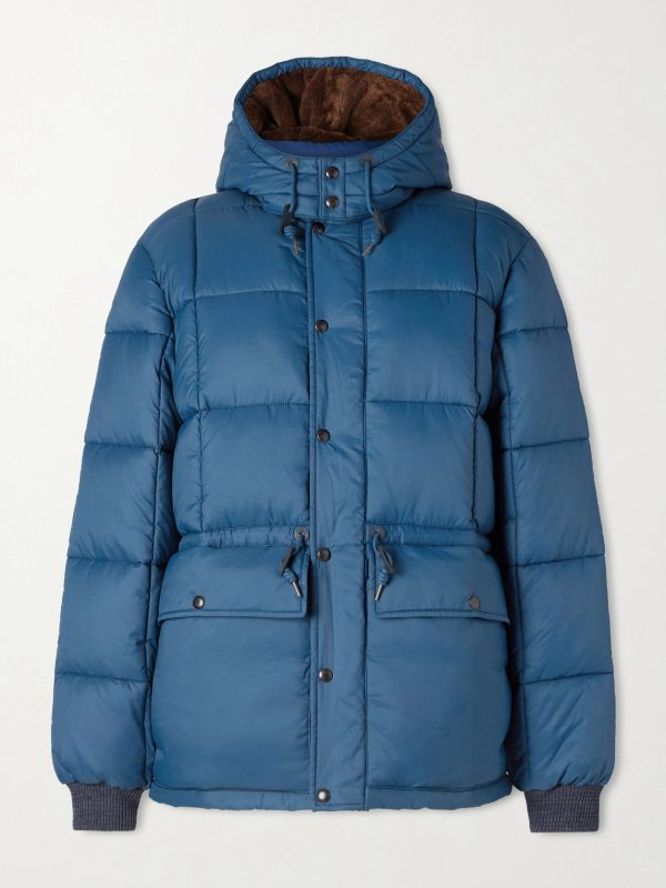 Quilted Recycled-Ripstop Hooded Jacket