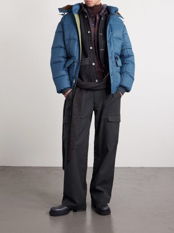 Quilted Recycled-Ripstop Hooded Jacket - OU