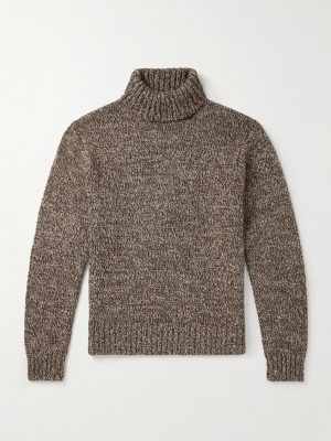 Wool, Cotton and Linen-Blend Rollneck Sweater Wool, Cotton and Linen-Blend Rollneck Sweater