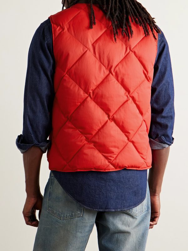 Quilted Padded Recycled-Nylon Gilet - BK