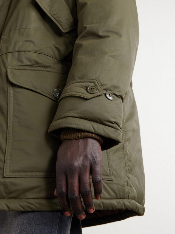 Plush-Trimmed Padded Shell Hooded Parka - E1 Plush-Trimmed Padded Shell Hooded Parka - E1