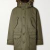 Plush-Trimmed Padded Shell Hooded Parka Plush-Trimmed Padded Shell Hooded Parka