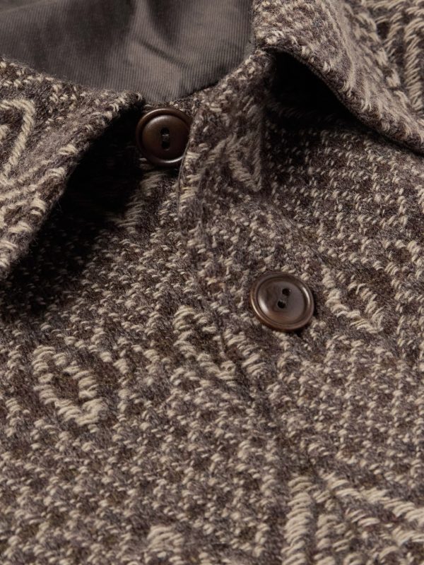 Jacquard-Knit Wool Overshirt - CU