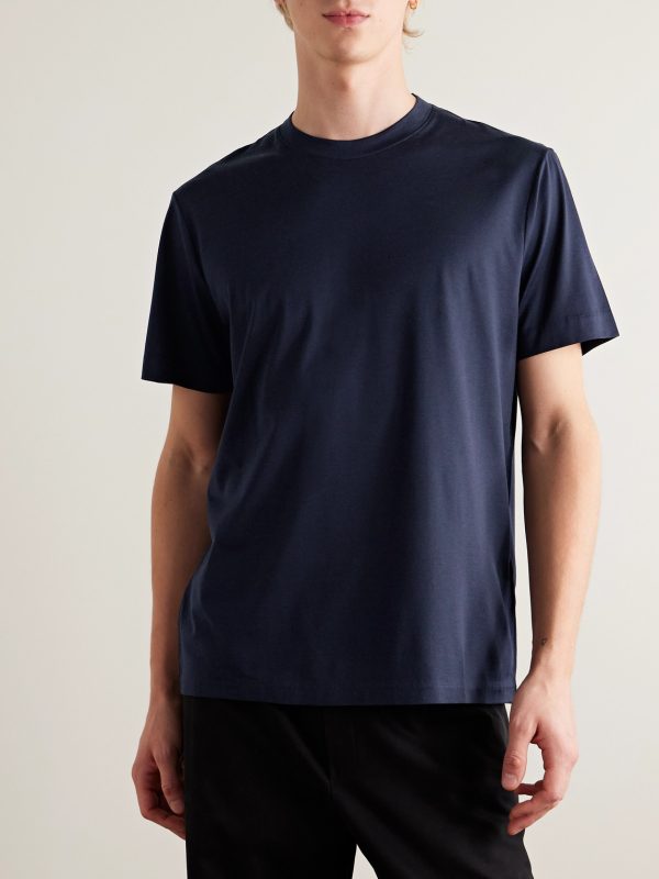 Silk and Cotton-Blend T-Shirt - FR Silk and Cotton-Blend T-Shirt - FR