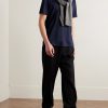 Silk and Cotton-Blend T-Shirt - OU Silk and Cotton-Blend T-Shirt - OU
