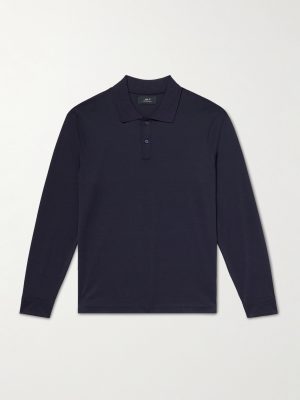 Silk and Cotton-Blend Polo Shirt Silk and Cotton-Blend Polo Shirt