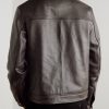Full-Grain Leather Coach Jacket - BK