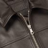 Full-Grain Leather Coach Jacket - CU