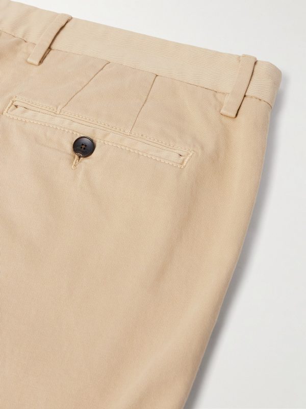Samuel Straight-Leg Organic Cotton-Blend Twill Chinos - CU Samuel Straight-Leg Organic Cotton-Blend Twill Chinos - CU