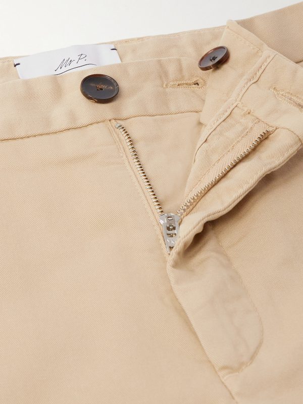 Samuel Straight-Leg Organic Cotton-Blend Twill Chinos - E1 Samuel Straight-Leg Organic Cotton-Blend Twill Chinos - E1