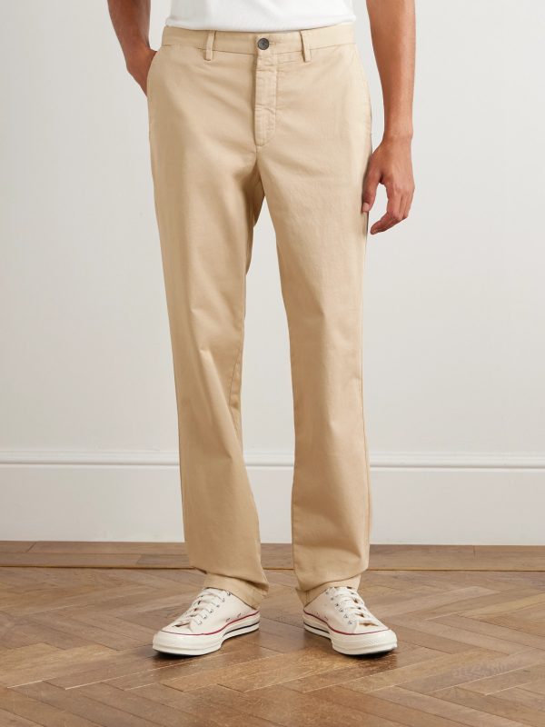Samuel Straight-Leg Organic Cotton-Blend Twill Chinos - FR Samuel Straight-Leg Organic Cotton-Blend Twill Chinos - FR