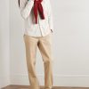 Samuel Straight-Leg Organic Cotton-Blend Twill Chinos - OU Samuel Straight-Leg Organic Cotton-Blend Twill Chinos - OU