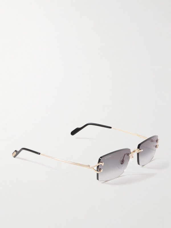 Signature C Rimless Square-Frame Gold-Tone Sunglasses - FR Signature C Rimless Square-Frame Gold-Tone Sunglasses - FR