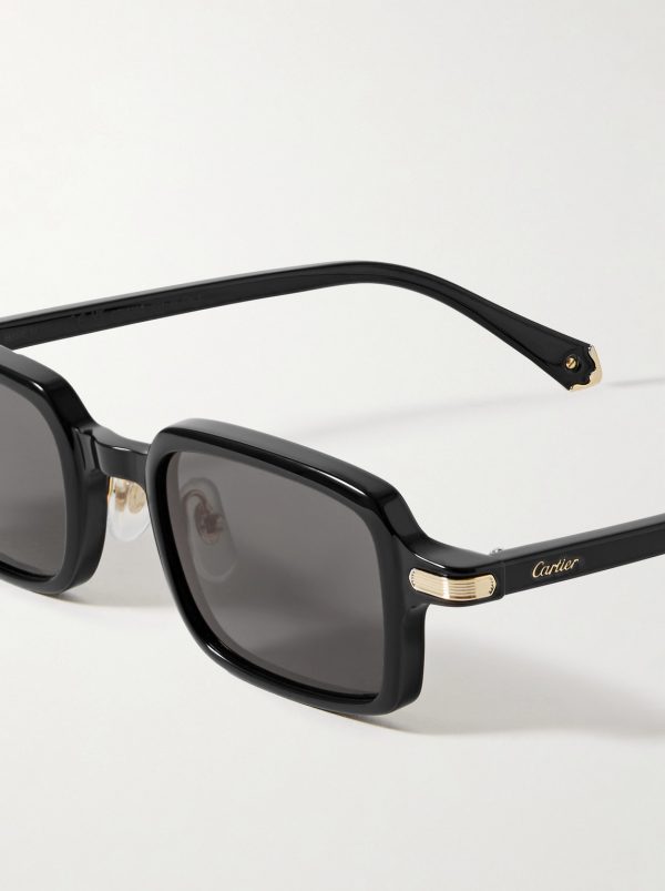 Rectangular-Frame Acetate Sunglasses - CU Rectangular-Frame Acetate Sunglasses - CU