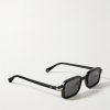 Rectangular-Frame Acetate Sunglasses - FR Rectangular-Frame Acetate Sunglasses - FR