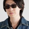 Rectangular-Frame Acetate Sunglasses - OU Rectangular-Frame Acetate Sunglasses - OU