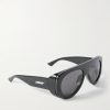 Aviator-Style Acetate Sunglasses - FR