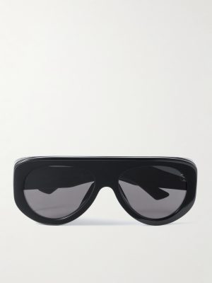 Aviator-Style Acetate Sunglasses