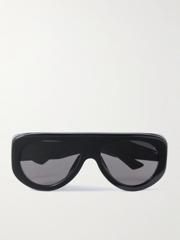 Aviator-Style Acetate Sunglasses