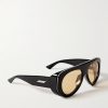 Aviator-Style Acetate Sunglasses - FR