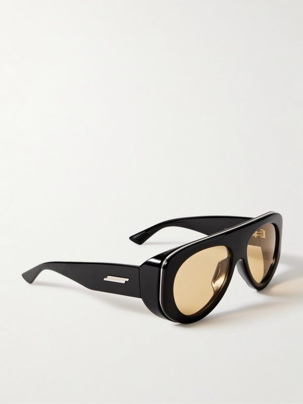 Aviator-Style Acetate Sunglasses - FR