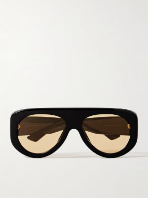 Aviator-Style Acetate Sunglasses