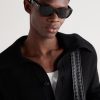 Ribbon Square-Frame Acetate Sunglasses - OU Ribbon Square-Frame Acetate Sunglasses - OU