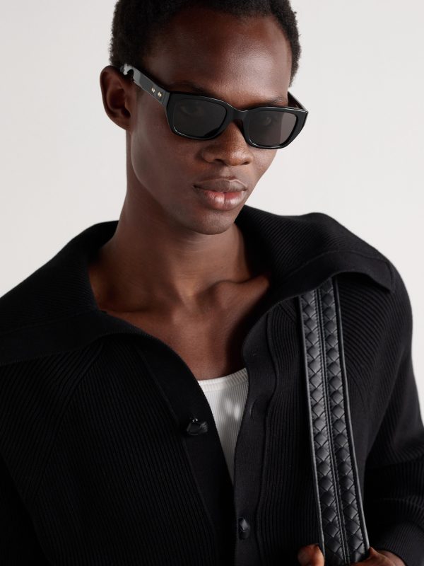 Ribbon Square-Frame Acetate Sunglasses - OU Ribbon Square-Frame Acetate Sunglasses - OU