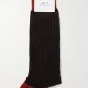 Ribbed Wool-Blend Socks - E1 Ribbed Wool-Blend Socks - E1