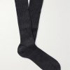 Ribbed Merino Wool-Blend Socks
