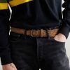 3.5cm Woven Suede Belt - FR
