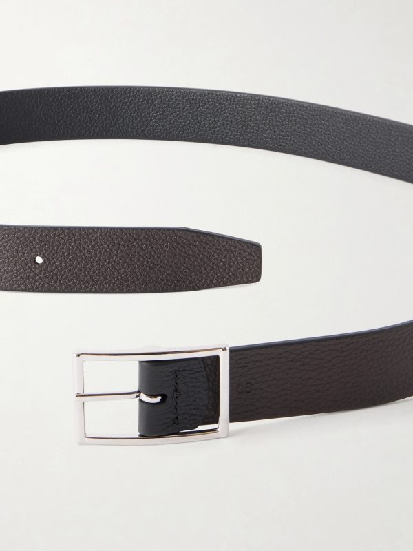 3cm Reversible Full-Grain Leather Belt - E1
