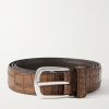 3cm Croc-Effect Leather Belt 3cm Croc-Effect Leather Belt