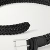 3.5cm Woven Leather Belt - E1