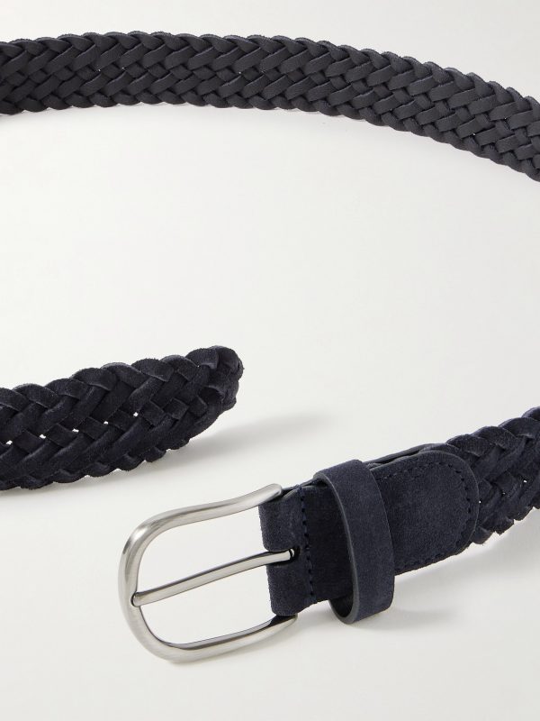 3.5cm Woven Suede Belt - E1 3.5cm Woven Suede Belt - E1