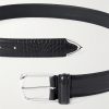 3cm Croc-Effect Leather Belt - E1 3cm Croc-Effect Leather Belt - E1