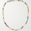 14-Karat Gold, Agate and Diamond Beaded Necklace 14-Karat Gold, Agate and Diamond Beaded Necklace
