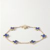14-Karat Gold Lapis Lazuli Bracelet 14-Karat Gold Lapis Lazuli Bracelet