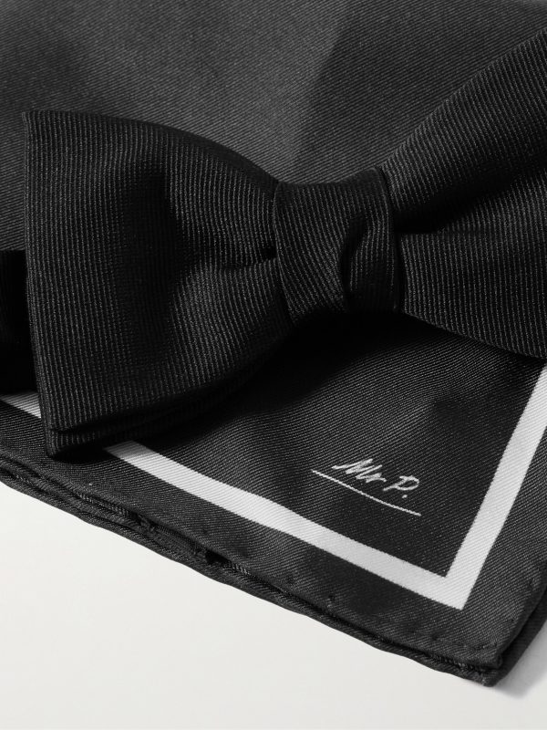 Silk Bow-Tie and Pocket Square Set - CU