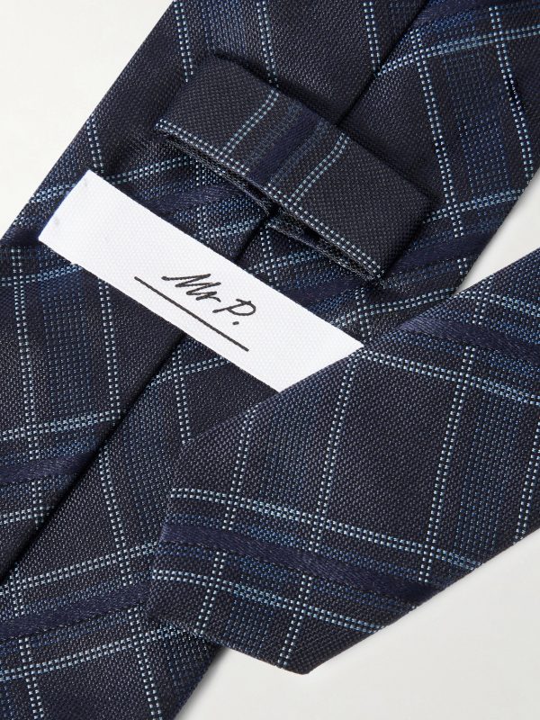 8cm Checked Silk Tie - CU