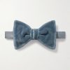Pre-Tied Cotton-Velvet Bow Tie