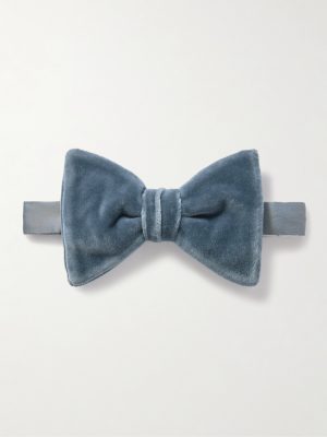 Pre-Tied Cotton-Velvet Bow Tie Pre-Tied Cotton-Velvet Bow Tie