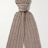Ribbed Cashmere Scarf