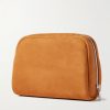 Suede Wash Bag - BK