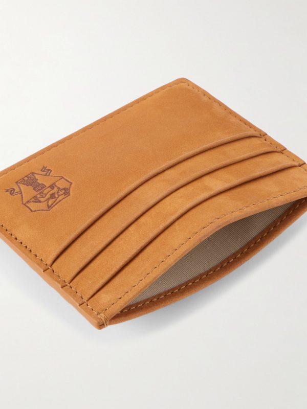 Logo-Debossed Leather Cardholder - E1 Logo-Debossed Leather Cardholder - E1
