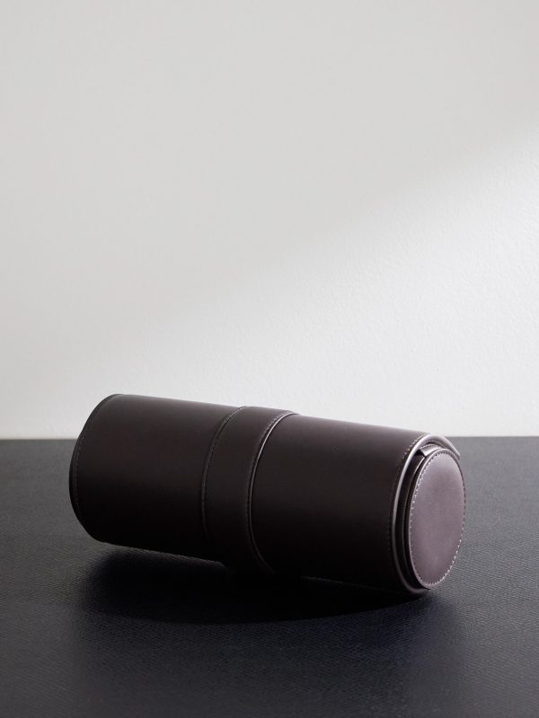 Leather Watch Roll - BK Leather Watch Roll - BK