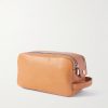 Textured-Leather Wash Bag - BK Textured-Leather Wash Bag - BK
