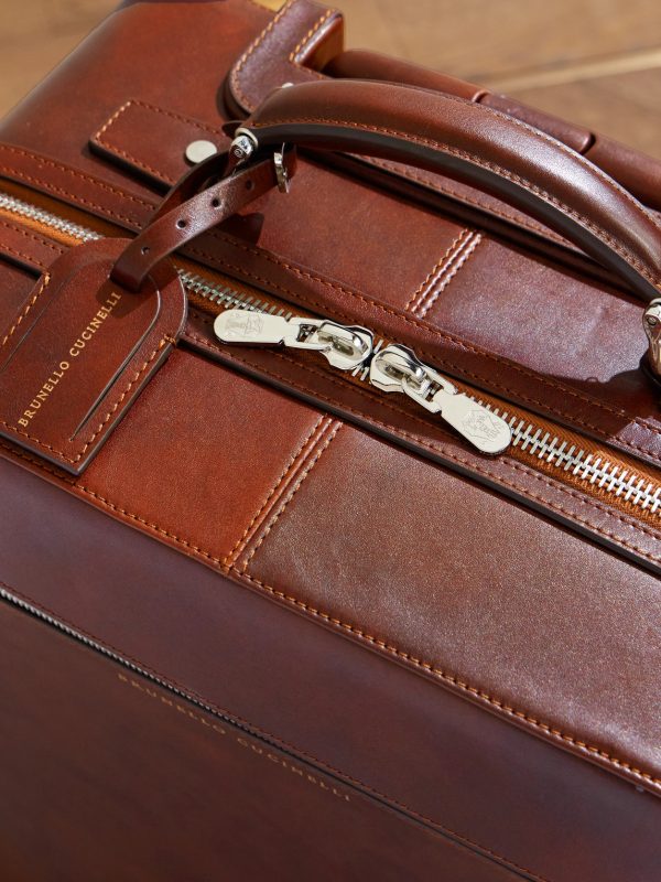 Full-Grain Leather Carry-On Suitcase - CU Full-Grain Leather Carry-On Suitcase - CU