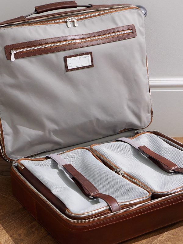 Full-Grain Leather Carry-On Suitcase - E1 Full-Grain Leather Carry-On Suitcase - E1